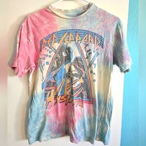 Def Leppard Hysteria Tie Dye Shirt Size XS